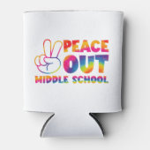 Frieden aus der Mittelschule Gefärbte Krawatte am Dosenkühler (Vorderseite)