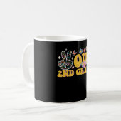 Frieden aus der zweiten Klasse Groovy letzten Tag  Kaffeetasse (Vorderseite Links)