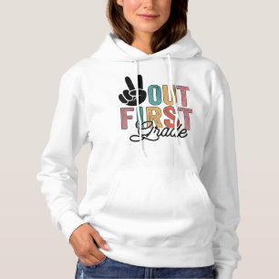 Frieden aus erster Klasse letzten Schultag 2022 Gr Hoodie