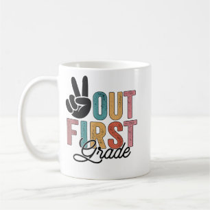 Frieden aus erster Klasse letzten Schultag 2022 Gr Kaffeetasse