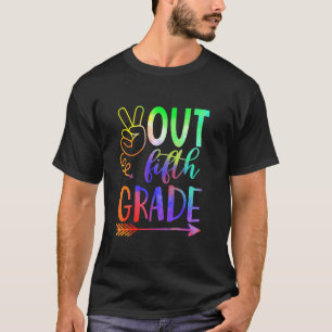 Frieden aus Fünfte Klasse Glückwunsch letzten Tag  T-Shirt