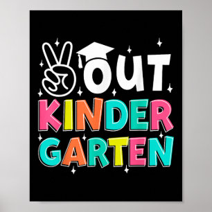 Frieden aus Kindergarten letzten Schultag Kinder Poster