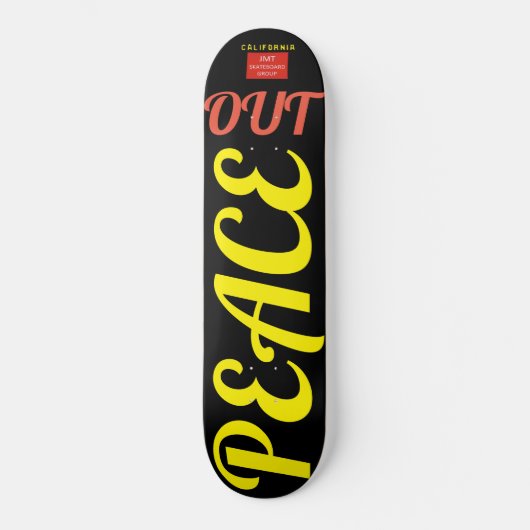FRIEDEN AUS Skateboard (Vorderseite)
