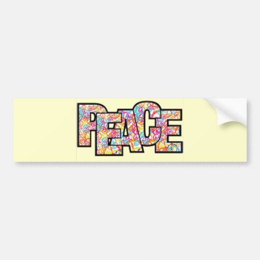 FRIEDEN AUTOAUFKLEBER (Vorne)