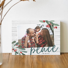 Frieden | Bauernhof Holly Foto Feiertagskarte