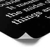 Frieden - Bedeutung des Plakatdrucks Poster (Ecke)