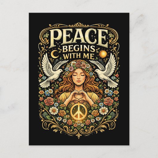Frieden beginnt im Innern Postkarte (Vorderseite)