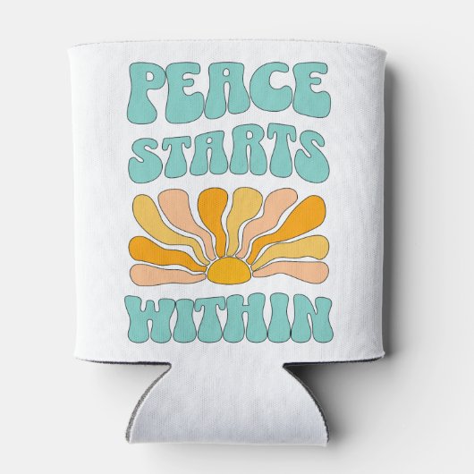 Frieden beginnt in dosenkühler (Rückseite)