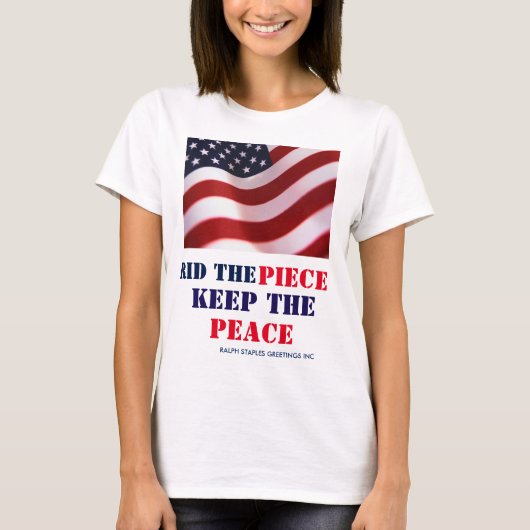 FRIEDEN behalten T-Shirt (Vorderseite)
