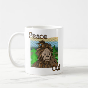 Frieden   Bigfoot Sasquatch Pop Art Art Kaffeetasse