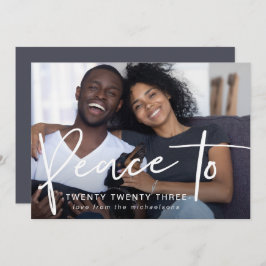 Frieden bis 223 Neujahr Foto Blau