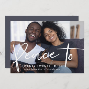 Frieden bis 223 Neujahr Foto Blau