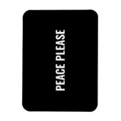 Frieden bitte Schwarz-weißer Protest gegen den Kri Magnet (Vertikal)