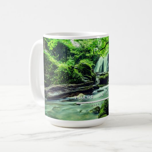 Frieden bleibt Tasse (Vorderseite Links)