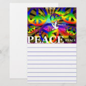 Frieden Briefpapier (Vorne/Hinten)