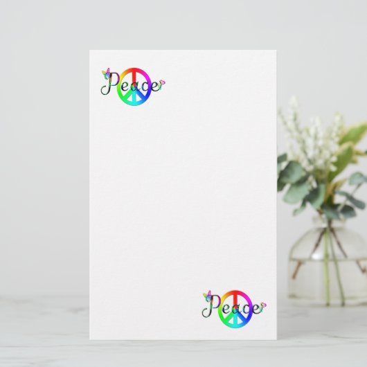 Frieden Briefpapier (Stehend Vorderseite)