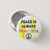 Frieden Button (Vorne & Hinten)