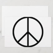 Frieden (CND) Briefpapier (Vorne/Hinten)
