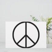 Frieden (CND) Briefpapier (Stehend Vorderseite)