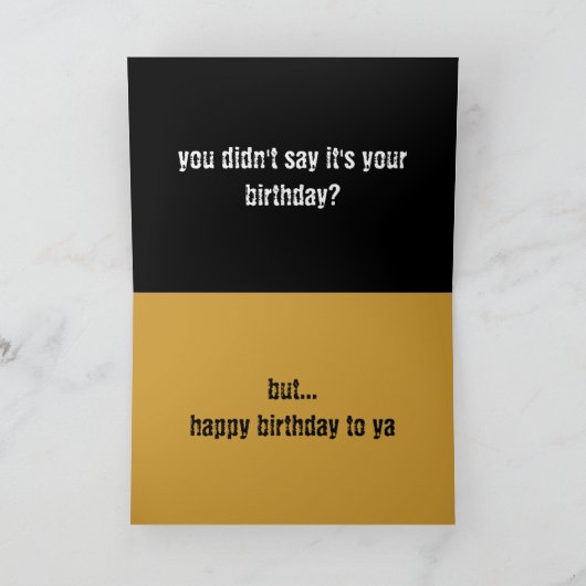 Frieden, Cousin Karte (Innenseite)