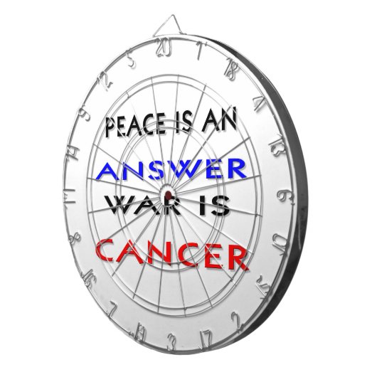 Frieden Dartscheibe (Vorderseite rechts)