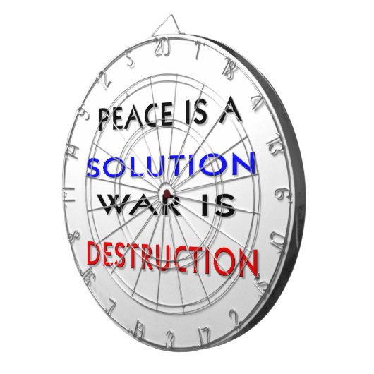 Frieden Dartscheibe (Vorderseite rechts)