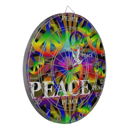 Frieden Dartscheibe (Vorderseite Links)