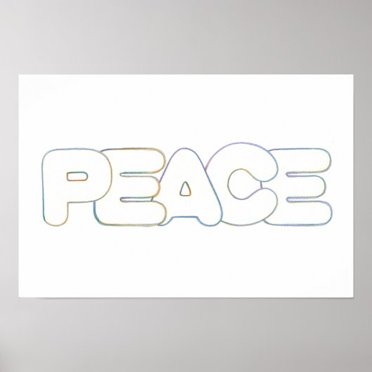 Frieden, das Wort, Poster (Vorne)