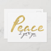 Frieden, den ich dir auf Postkarte gebe (Vorne/Hinten)