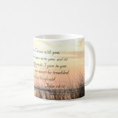 Frieden, den ich mit dir verlassen habe, Bible Ver Kaffeetasse (VorderseiteRechts)