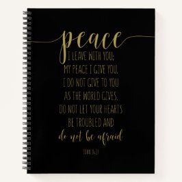 Frieden, den ich mit dir Verließ, John 14:27 Notizblock