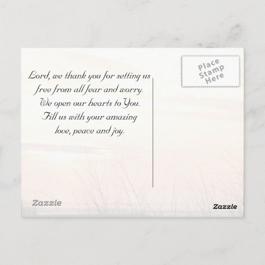 Frieden, den ich mit dir verließ, John 14:27, Ocea Postkarte (Rückseite)