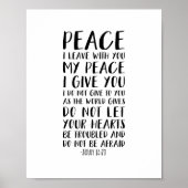 Frieden, den ich mit dir Verließ, John 14:27 Poster (Vorne)