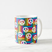Frieden der 1970er kaffeetasse (VorderseiteRechts)