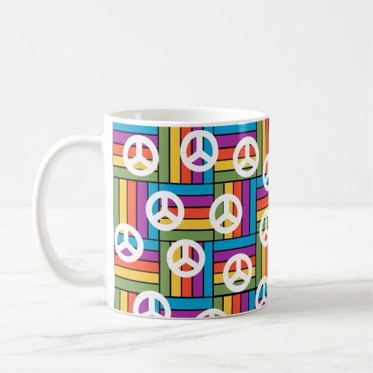 Frieden der 1970er kaffeetasse (Links)