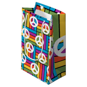 Frieden der 1970er kleine geschenktüte