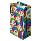 Frieden der 1970er kleine geschenktüte (Rückseite Schrägansicht)