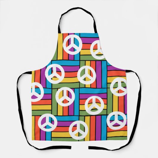 Frieden der 1970er schürze (Vorderseite)