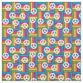 Frieden der 1970er stoff (Muster)