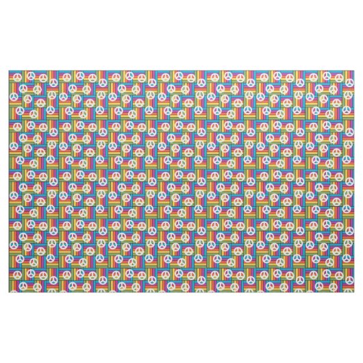 Frieden der 1970er stoff (Fat Quarter (45,7 x 55,9 cm))