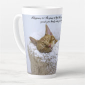 Frieden, der alles passiert...Cat Travel Mug - Milchtasse (Linke Ecke)