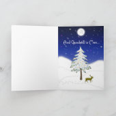 Frieden der Erdwinterlandschaft Feiertagskarte (Innenseite)