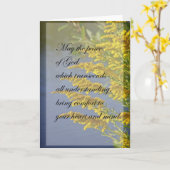 Frieden der Gott-Beileids-Karte (gelbe Blumen) Karte (Gelbe Blume)