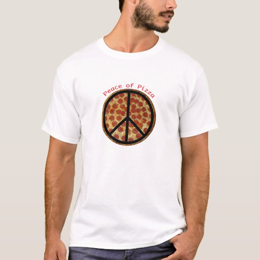 Frieden der Pizza T-Shirt (Vorderseite)