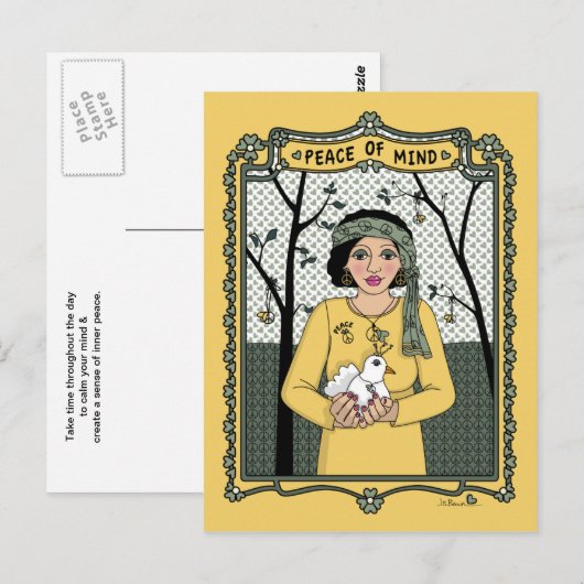 Frieden der Postkarte (Vorne/Hinten)