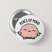 Frieden des Geistes Funny Brain Meditation Puff Button (Vorne & Hinten)