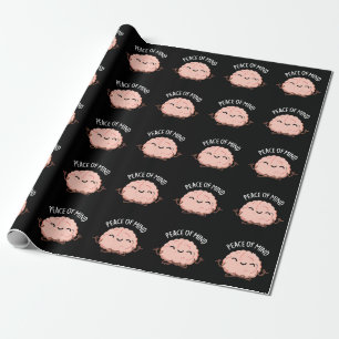 Frieden des Geistes Funny Brain Meditation Pun Dar Geschenkpapier