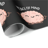 Frieden des Geistes Funny Brain Meditation Pun Dar Geschenkpapier (Rolleneckpunkt)