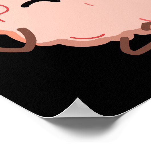 Frieden des Geistes Funny Brain Meditation Pun Dar Poster (Ecke)