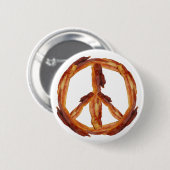 Frieden des Speckes Button (Vorne & Hinten)